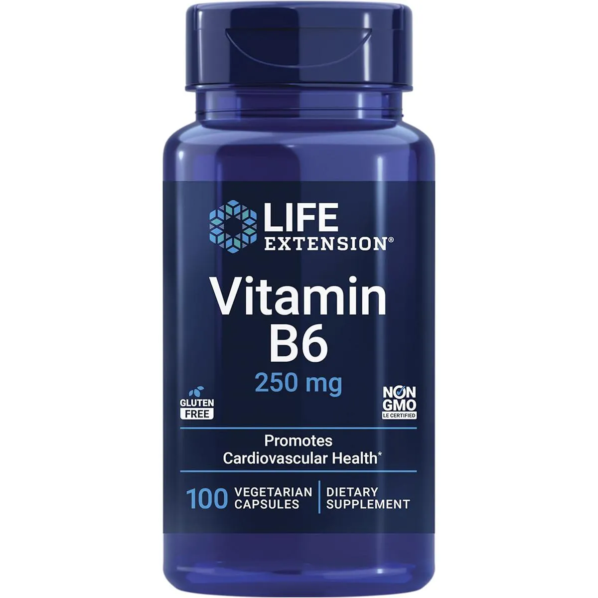 VITAMINA B6 250MG 100 V CAPS LIFE EXTENSION