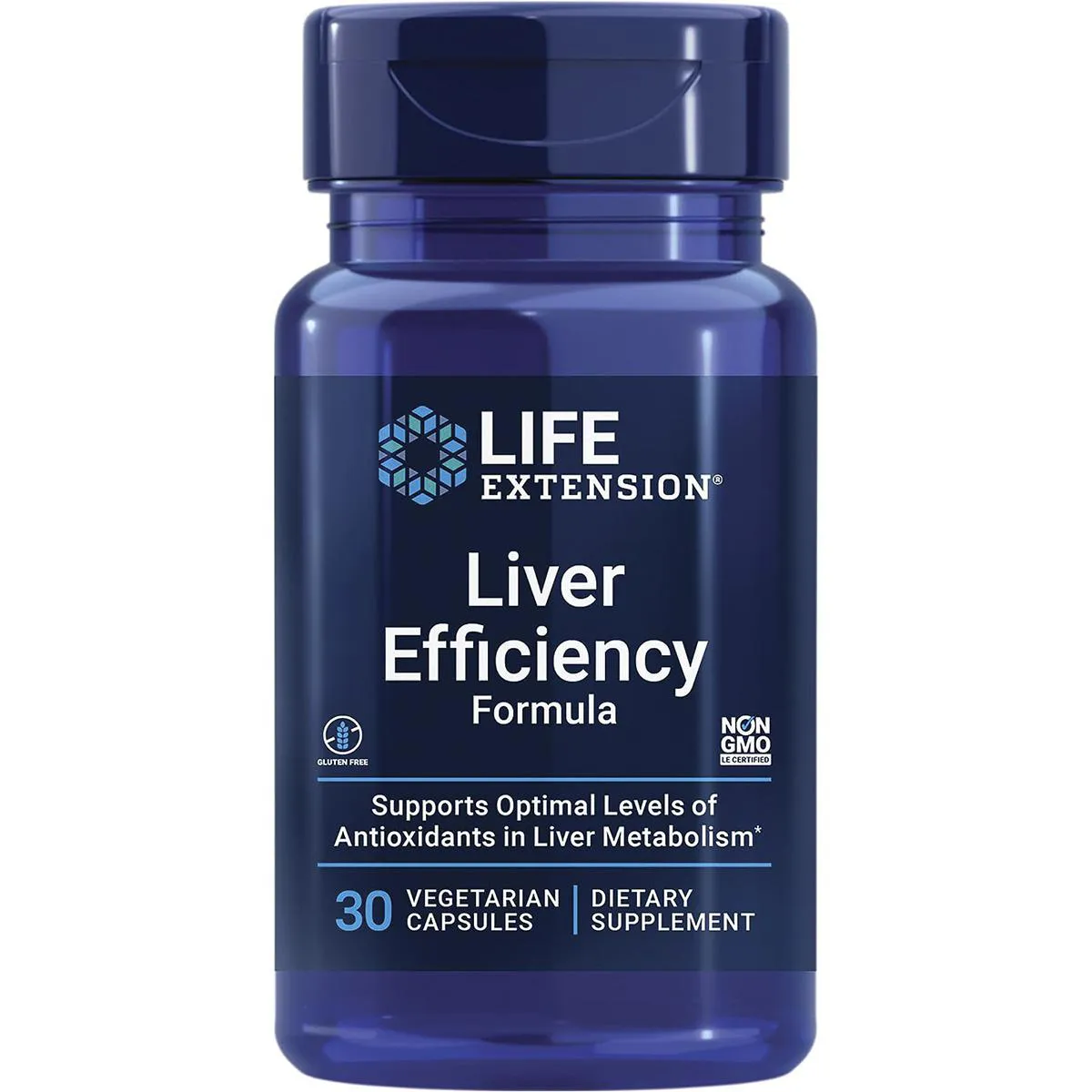 SUPLEMENTO ALIMENTAR LIVER EFFICIENCY EFICIêNCIA DO FíGADO 30 CAPSULAS VEGETARIANAS LIFE EXTENSION