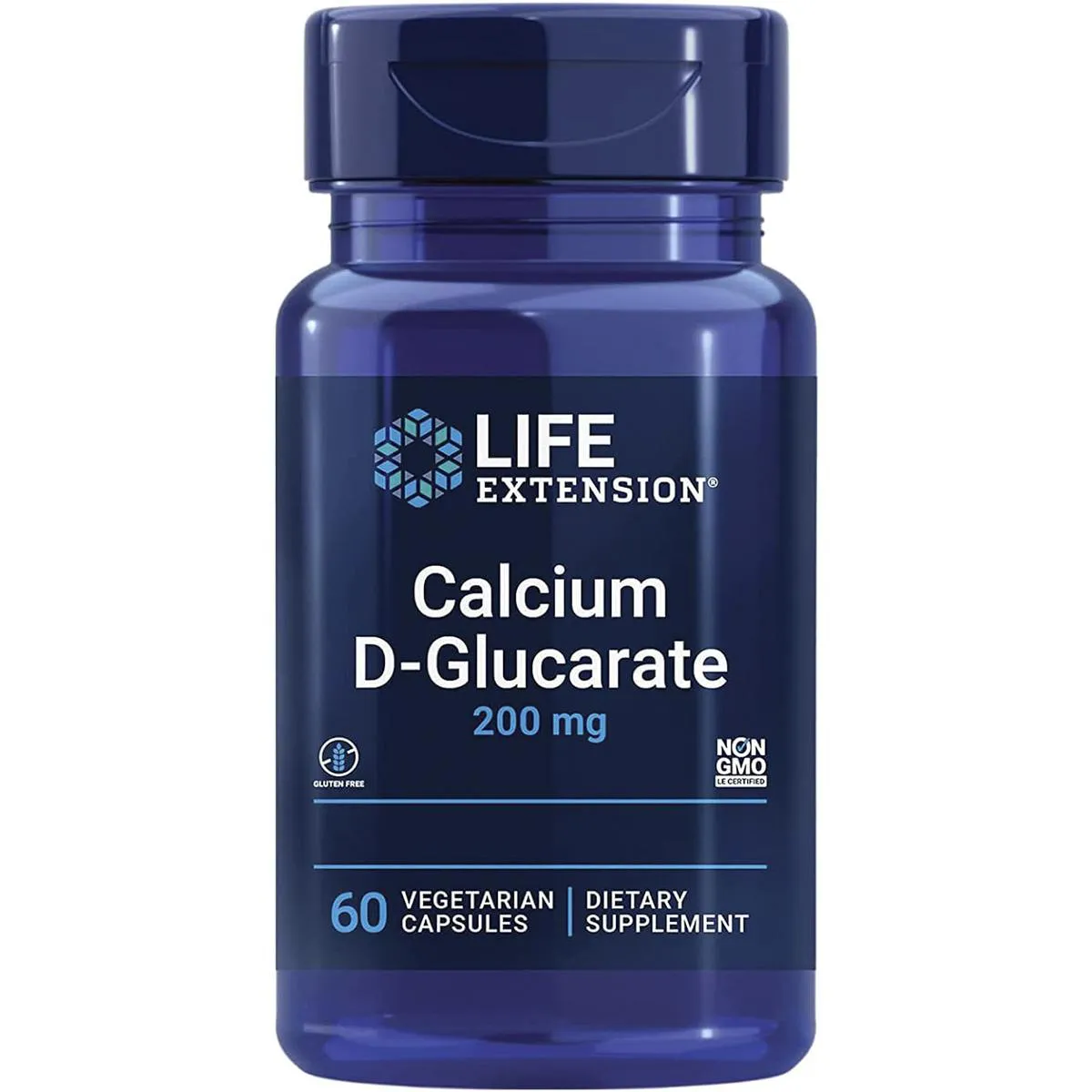 D-GLUCARATO CALCIO 200MG 60 CAPSULAS VEGETAIS LIFE EXTENSION