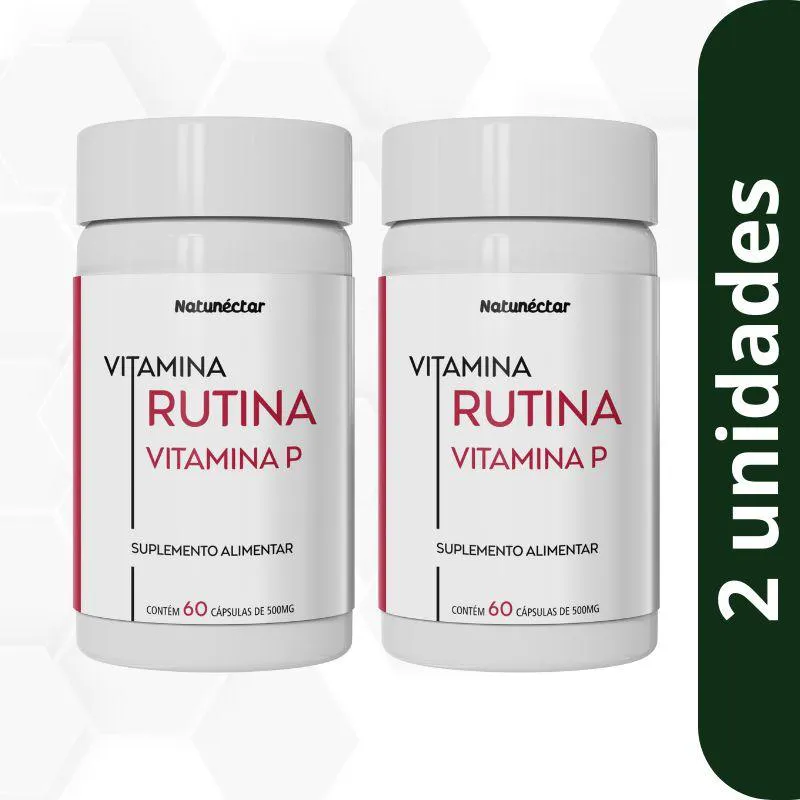 KIT VITAMINA P (RUTINA) 500MG NATUNéCTAR - 2 UNID (120 CáPSULAS)
