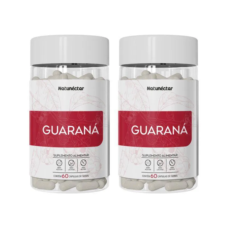 KIT GUARANá 500MG NATUNéCTAR - 2 UNID (120 CáPSULAS)