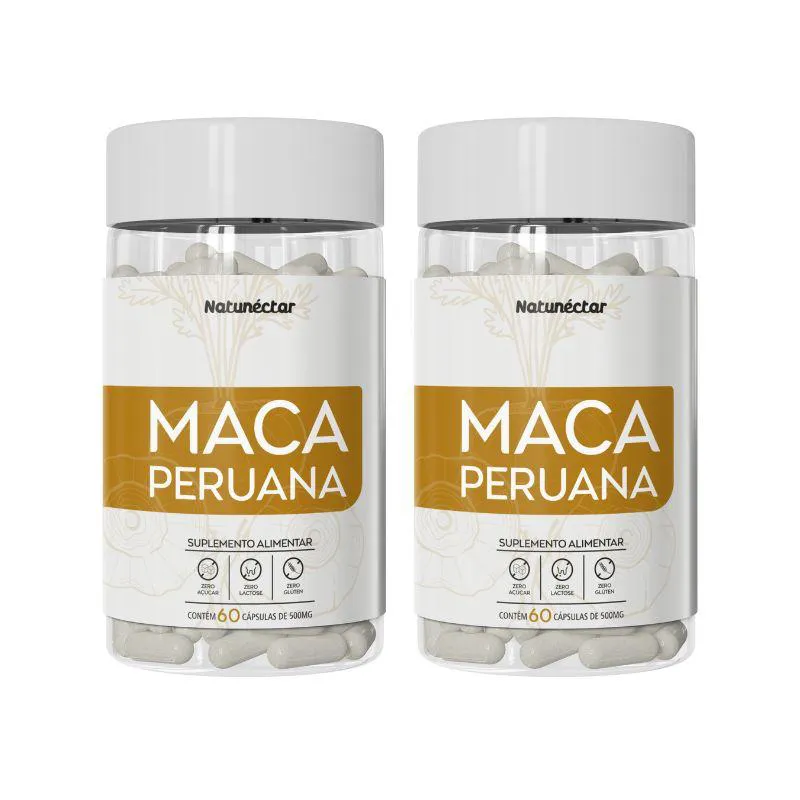 KIT MACA PERUANA 500MG NATUNECTAR – 2 UNID (120 CáPSULAS)