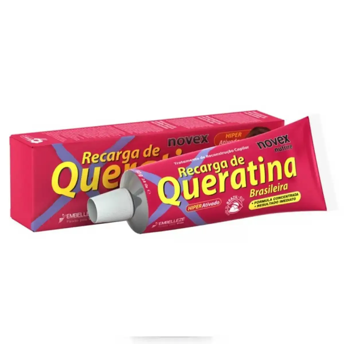 TRATAMENTO RECONSTRUTOR NOVEX RECARGA DE QUERATINA BRASILEIRA 80G