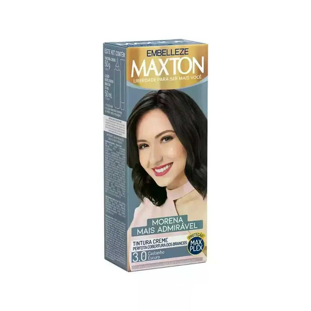 TINTURA MORENA MAIS ADMIRáVEL 3.0 CASTANHO ESCURO MAXTON