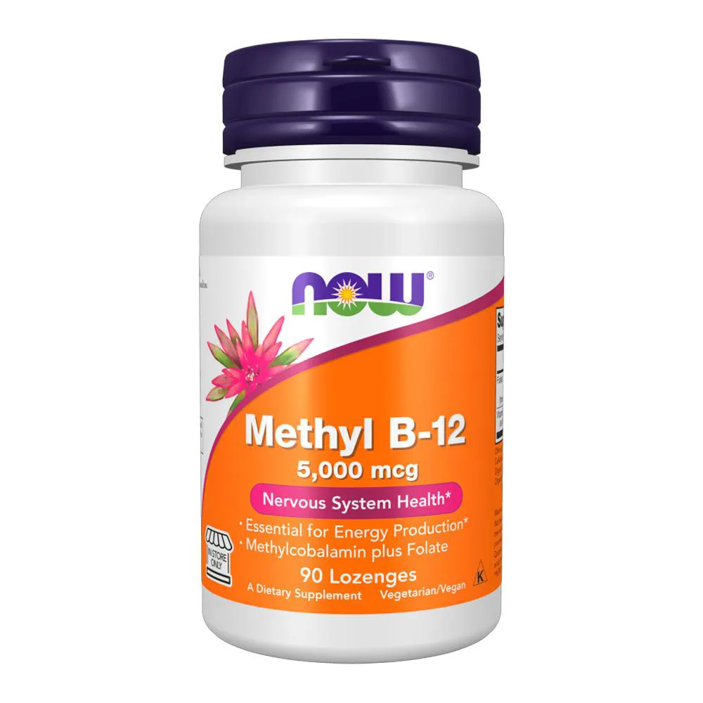 VITAMINA B-12 5MG NOW FOODS 90 PASTILHAS IMPORTADO