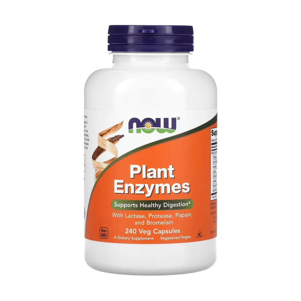 PLANT ENZIMAS NOW FOODS ENZYMES 240 CáPSULAS IMPORTADO