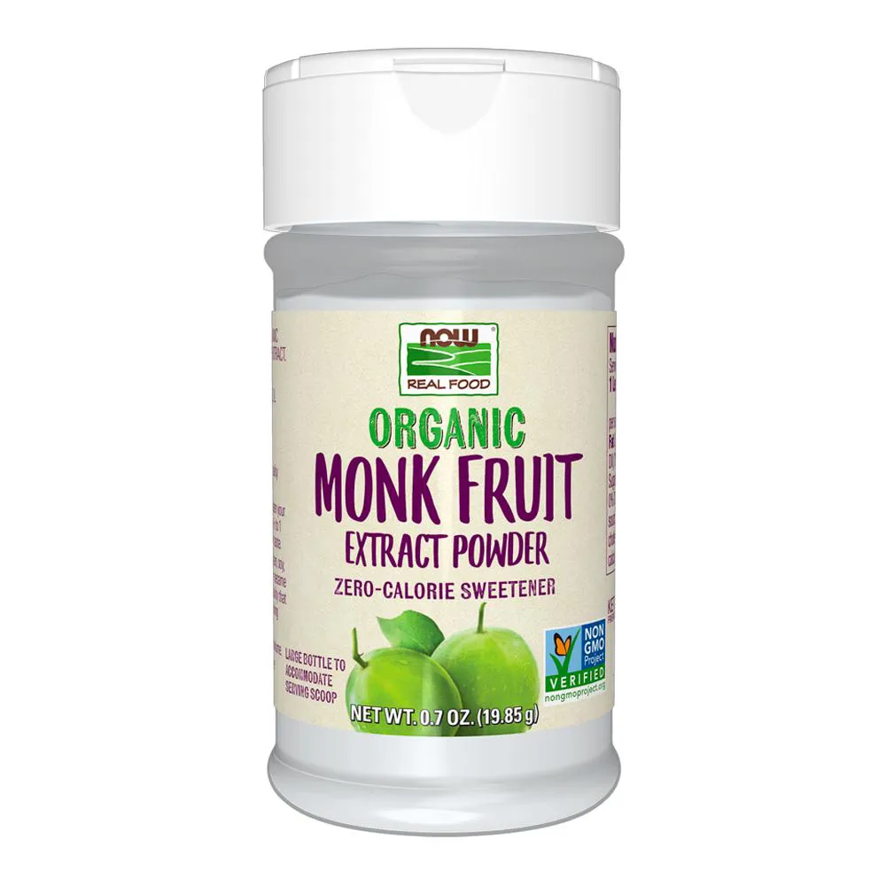 NOW FOODS ORGANIC MONK FRUIT EXT POWDER 0.7 OZ 7120