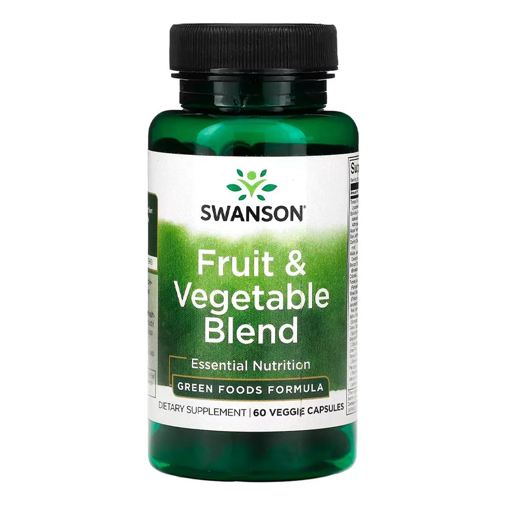 MISTURA FRUTAS E VEGETAIS SWANSON 60 CAPSULAS IMPORTADO