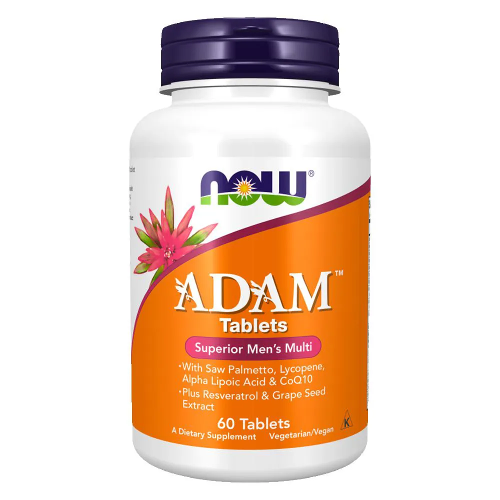 MULTIVITAMíNICO ADAM HOMENS NOW FOODS 60 TABS IMPORTADO