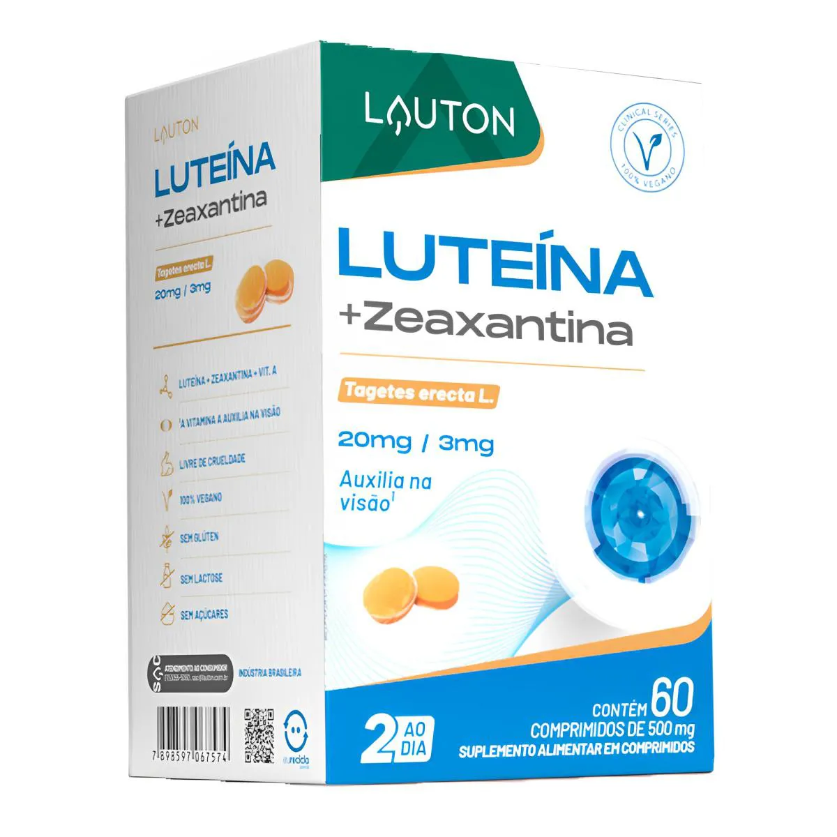 LUTEíNA C/ZEAXANTINA + VITAMINA A LAUTON 60 COMPRIMIDOS