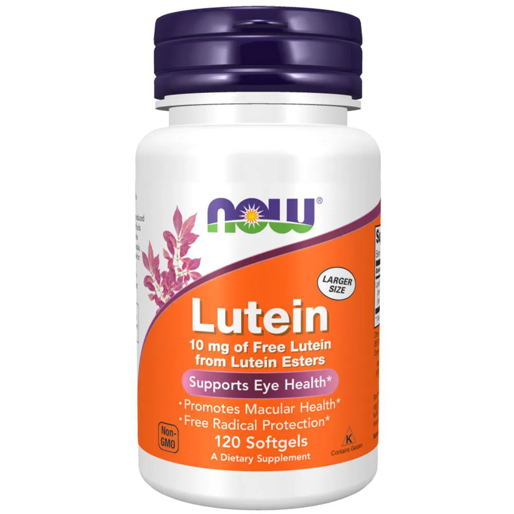 LUTEINA 10MG NOW FOODS SEM ESTERES 120 SOFTG IMPORTADO