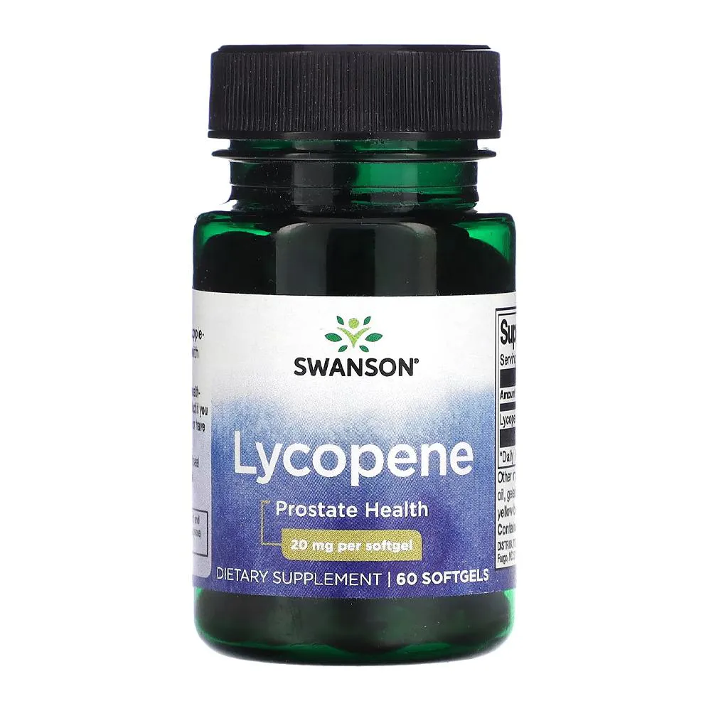 LICOPENO 20MG SWANSON 60 SOFTGELS IMPORTADO
