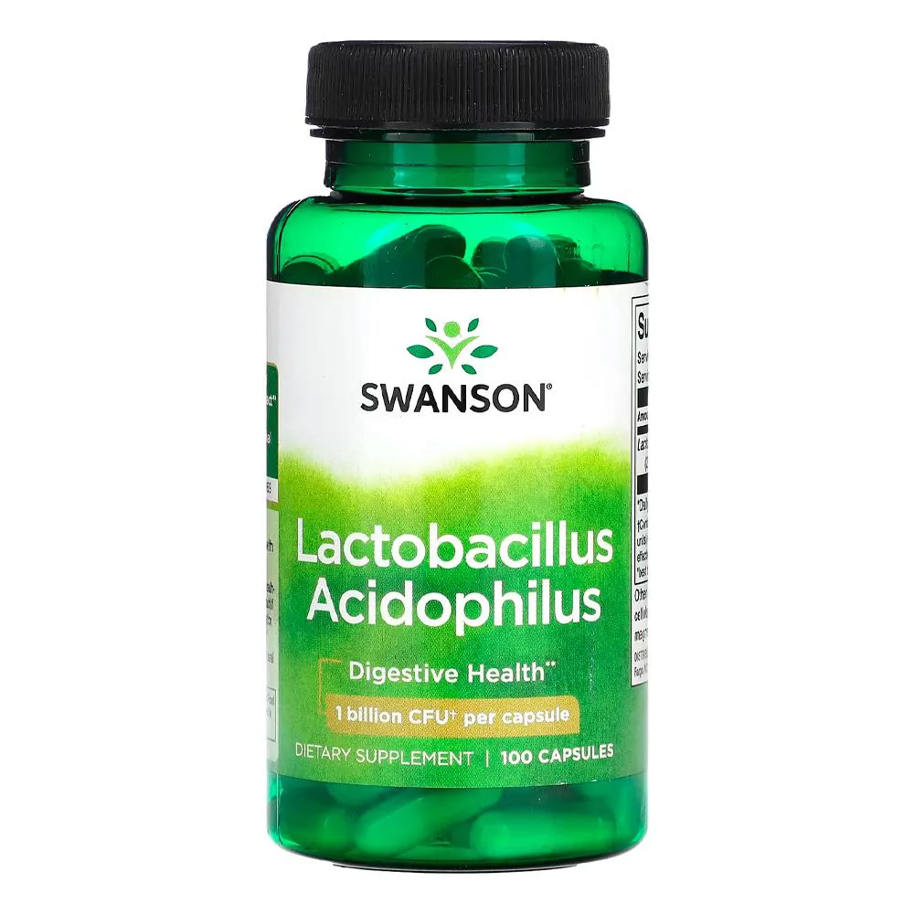 LACTOBACILLUS ACIDOPHILUS 1BI SWANSON 100 CAPS IMPORTADO