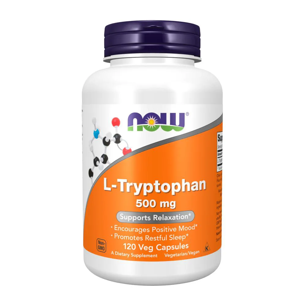 L-TRIPTOFANO 500MG NOW FOODS L-TRYPTOPHAN 120 VEG CAPS