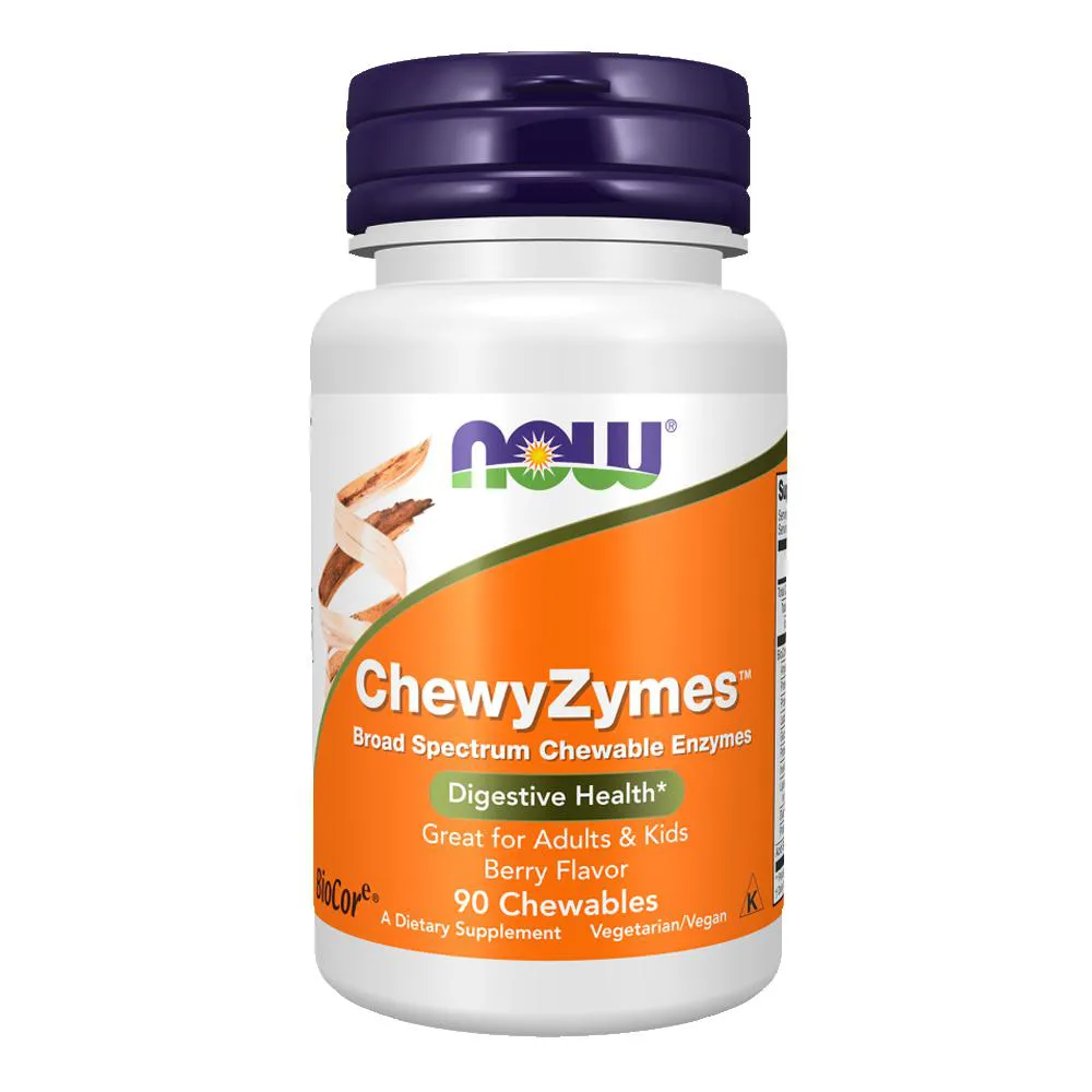 ENZIMAS CHEWYZYMES NOW FOODS 90 CHEWABLES IMPORTADO