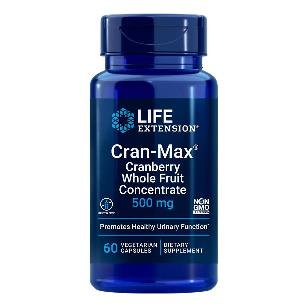 CRAN-MAX CRANBERRY 500MG LIFE EXTENSION 60CAPS IMPORTADO