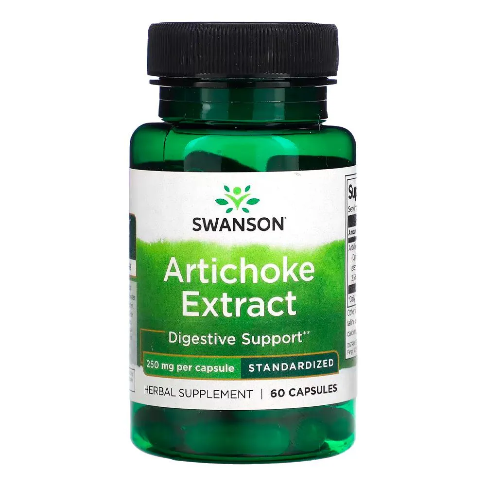 ALCACHOFRA EXTRATO 250MG SWANSON 60 CáPSULAS IMPORTADO