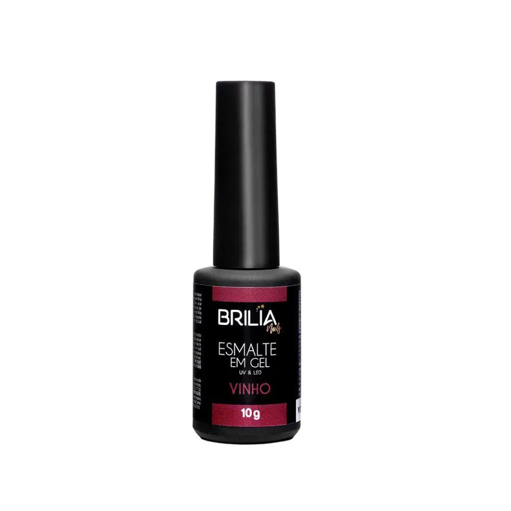 ESMALTE EM GEL PARA UNHAS VINHO 10G    - BRILIA NAILS