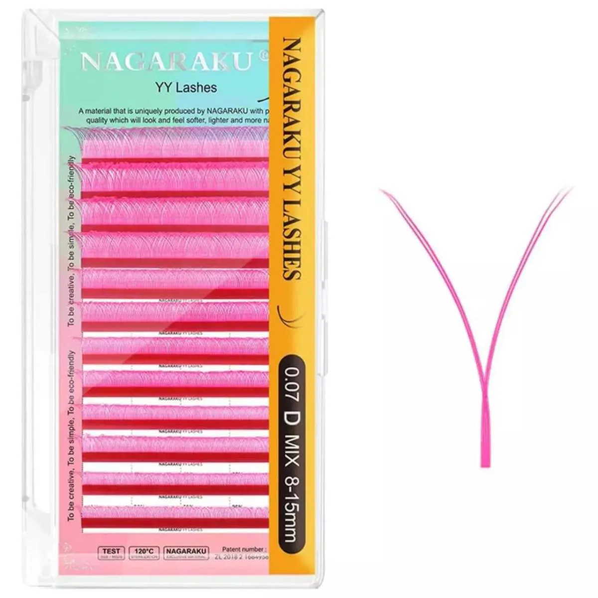 CíLIOS Y MIX 8 AO 15 VOLUME BRASILEIRO 0.07D ROSA - NAGARAKU