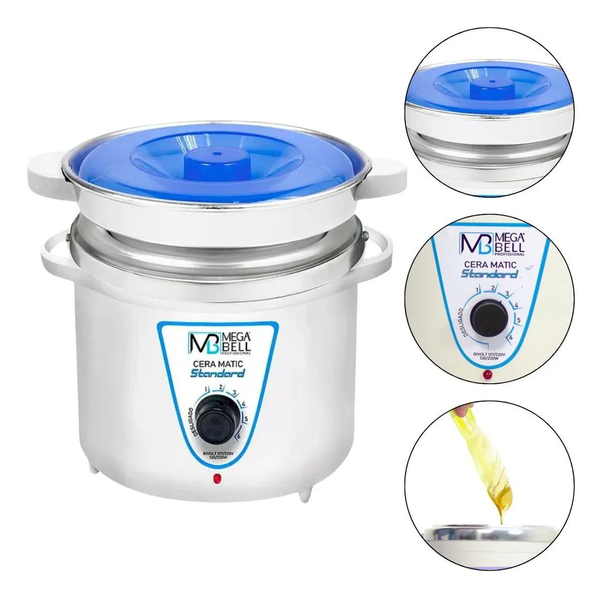 TERMOCERA STANDAR MEGA BELL  AZUL  900G COM REFIL