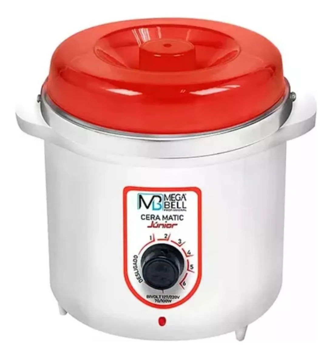 TERMOCERA JUNIOR MEGA BELL VERMELHA  400G COM REFIL BIVOLT