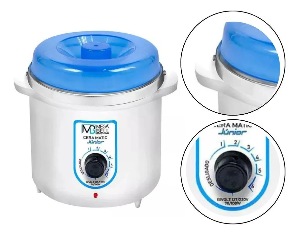 TERMOCERA AQUECEDOR DE CERA 400G AZUL BIVOLT MEGA BELL