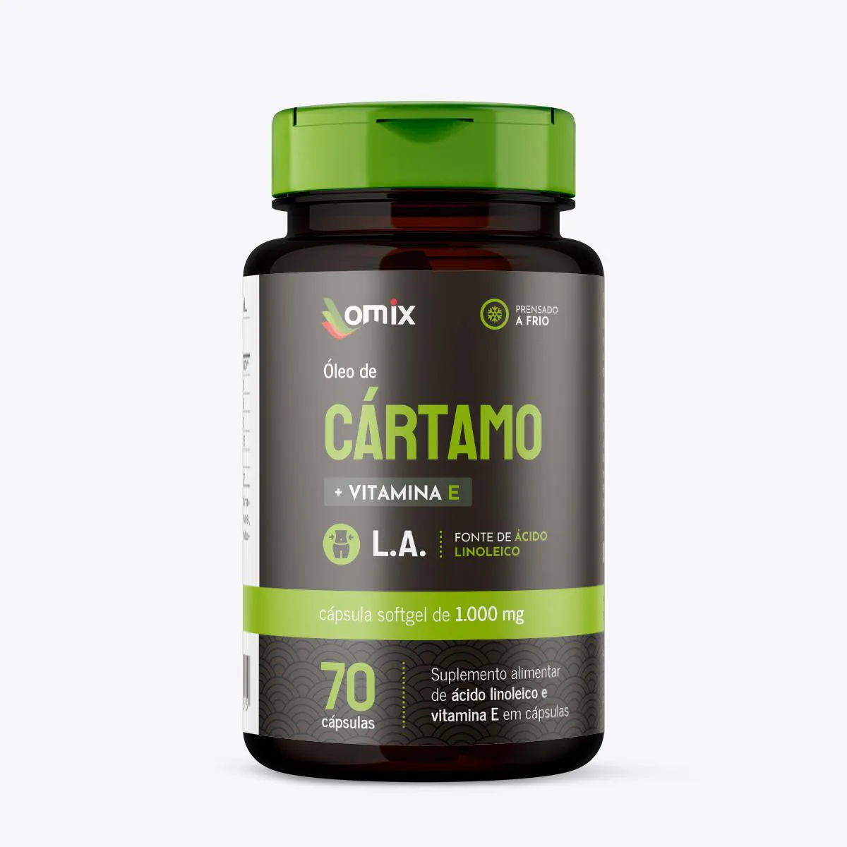 ÓLEO DE CáRTAMO C/ VITAMINA E (1 G) - 70 CáPSULAS