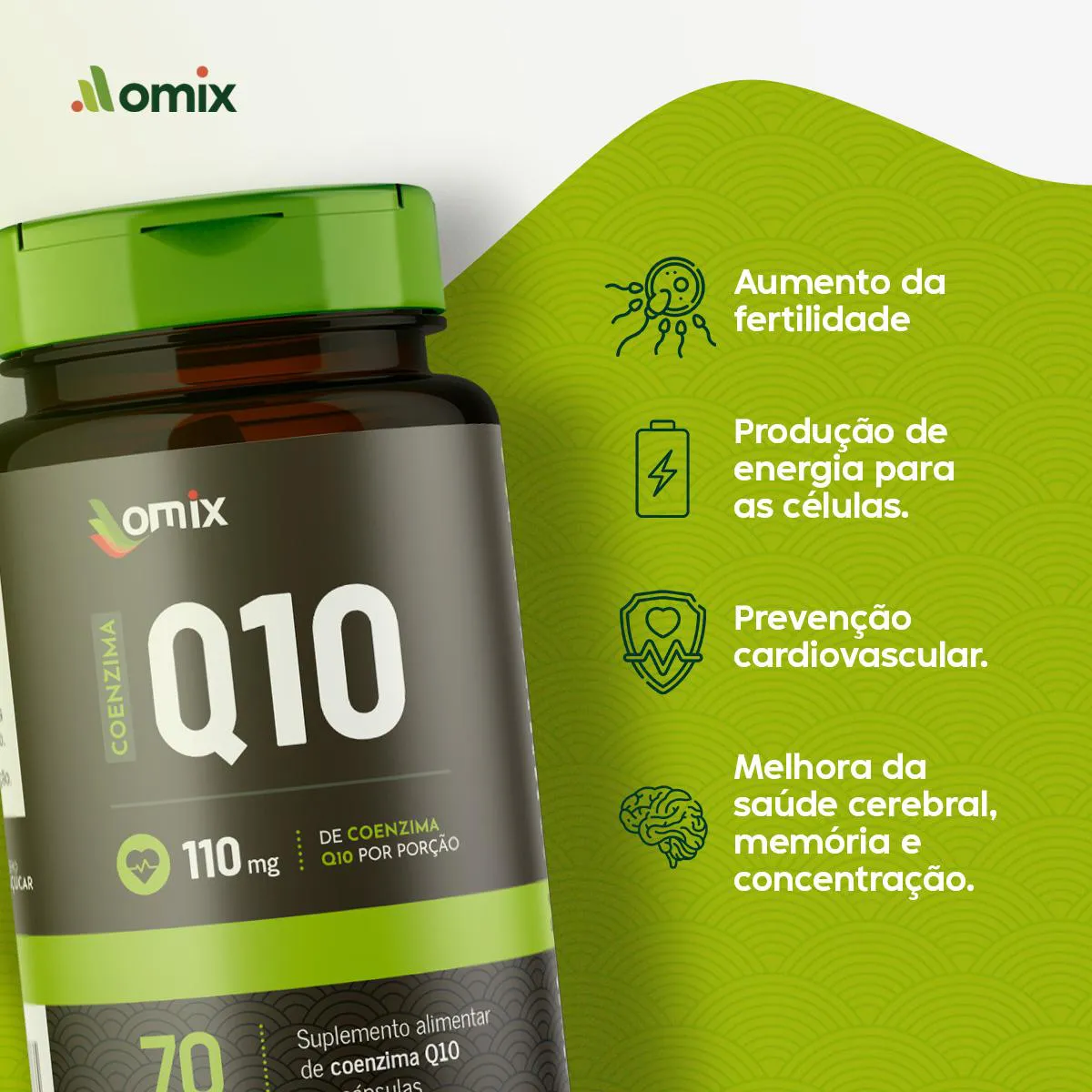 KIT 4X - COENZIMA Q10 - 70 CáPSULAS - OMIX