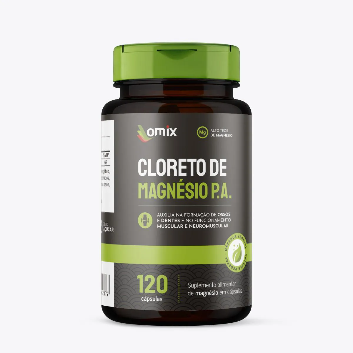 CLORETO DE MAGNéSIO P.A. - 120 CáPSULAS - OMIX