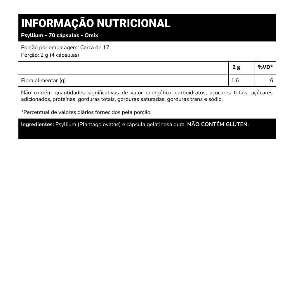 PSYLLIUM - 70 CáPSULAS