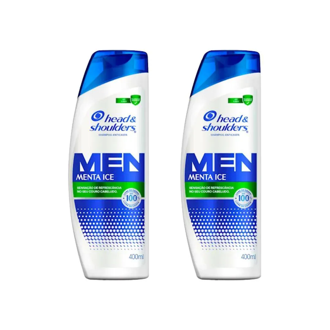 Shampoo Head & Shoulders 400ml Anticaspa Menta Ice - 2Un