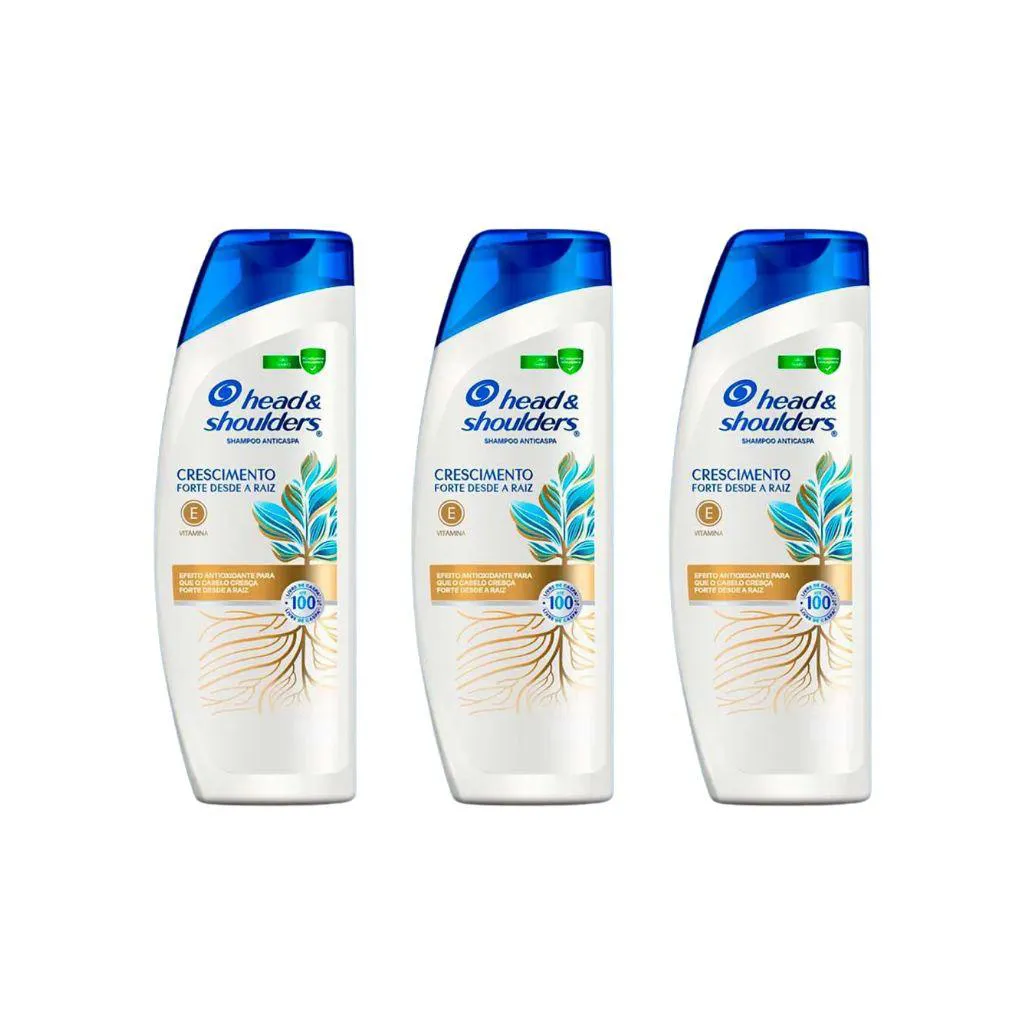 Shampoo Head & Shoulders 400ml Anticaspa Forca Raiz - 3Un