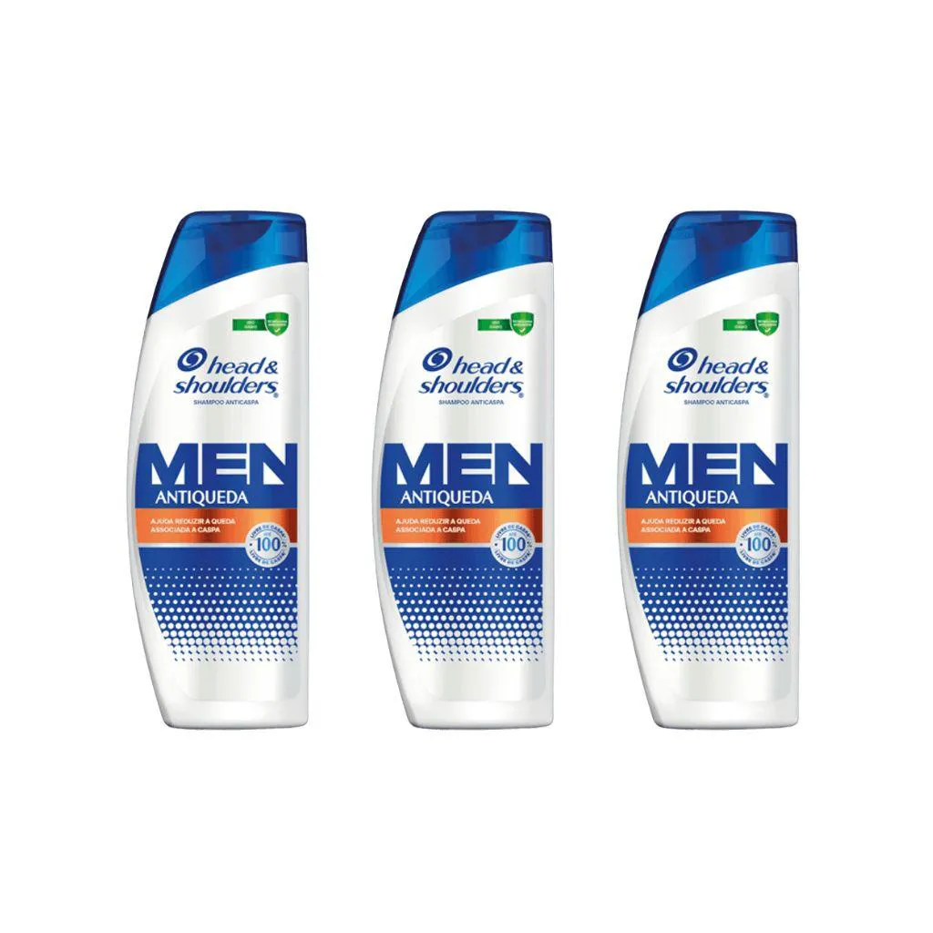 Shampoo Head & Shoulders 400ml Anticaspa Antiqueda - 3Un