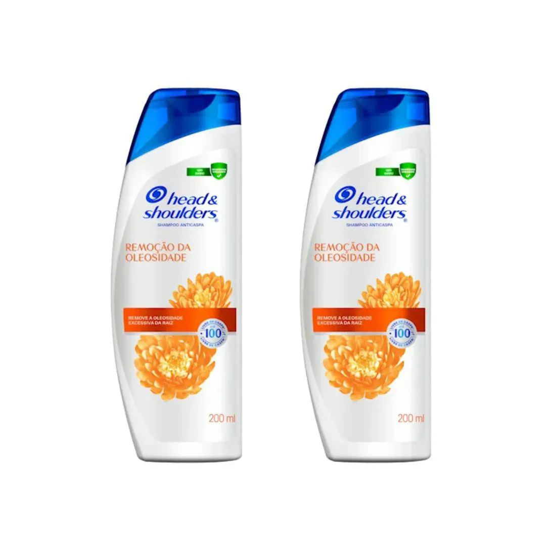 Shampoo Head & Shoulders 200ml Remoçao Oleosidade-Kit C/2Un