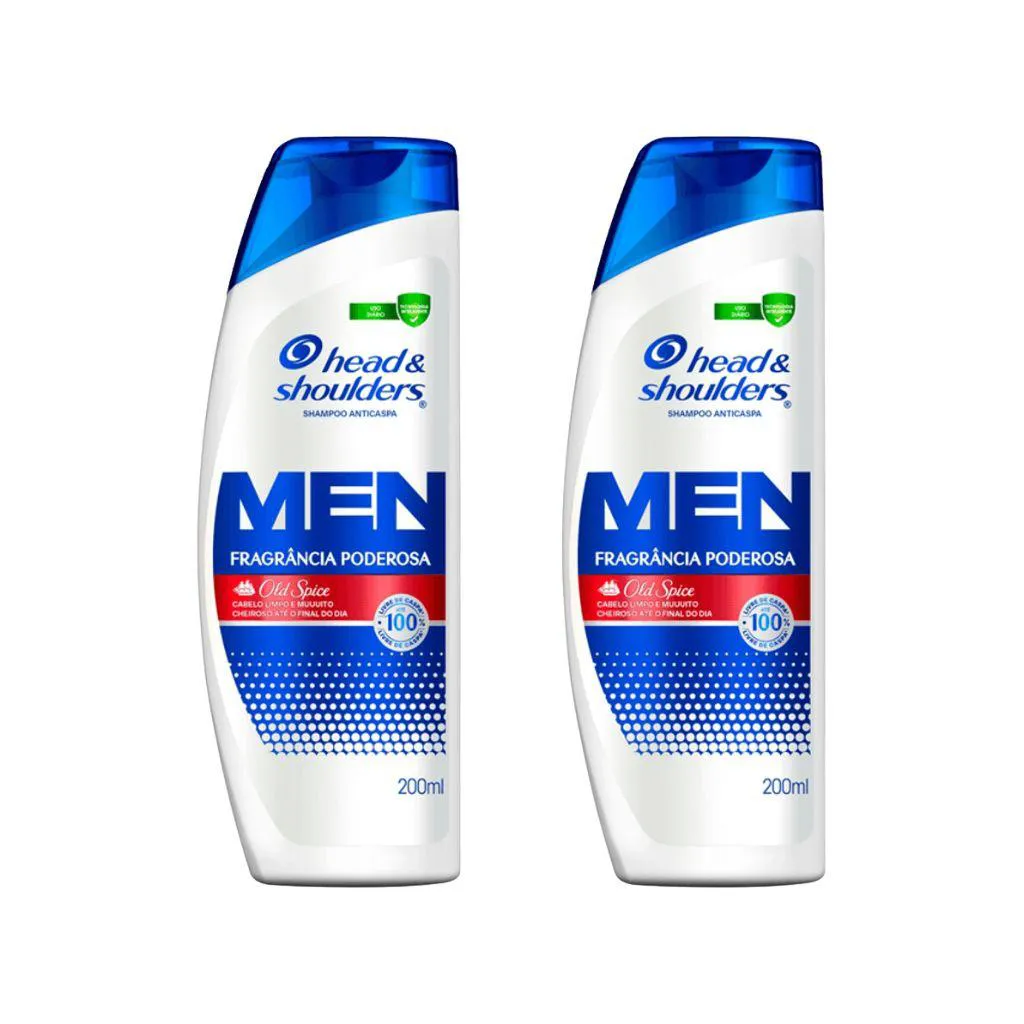 Shampoo Head & Shoulders 200ml Anticaspa Old Spice - 2Un