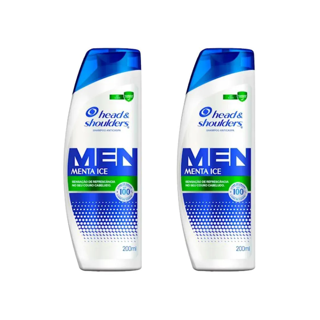 Shampoo Head & Shoulders 200ml Anticaspa Menta Ice - 2Un