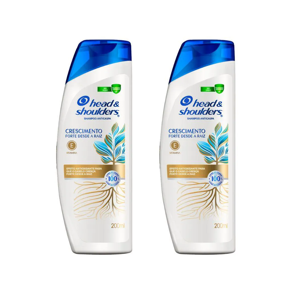 Shampoo Head & Shoulders 200ml Anticaspa Forca Raiz - 2Un