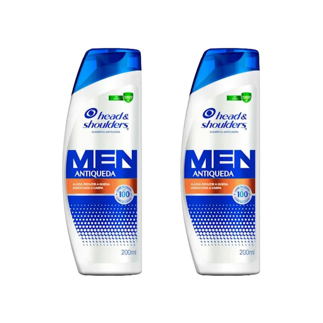 Shampoo Head & Shoulders 200ml Anticaspa Antiqueda - 2Un