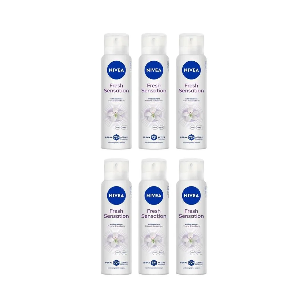 DESODORANTE AERO NIVEA 150ML FEM FRESH SENSATION - KIT C/6UN