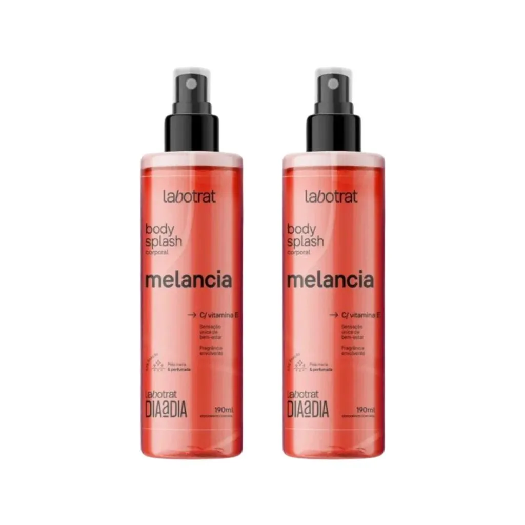 BODY SPLASH LABOTRAT DIA A DIA 190ML MELANCIA - KIT C/ 2UN