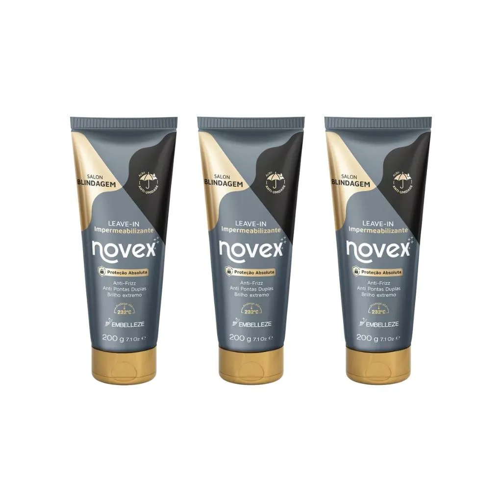 BLINDAGEM NOVEX 200G LEAVE-IN - KIT C/ 3UN