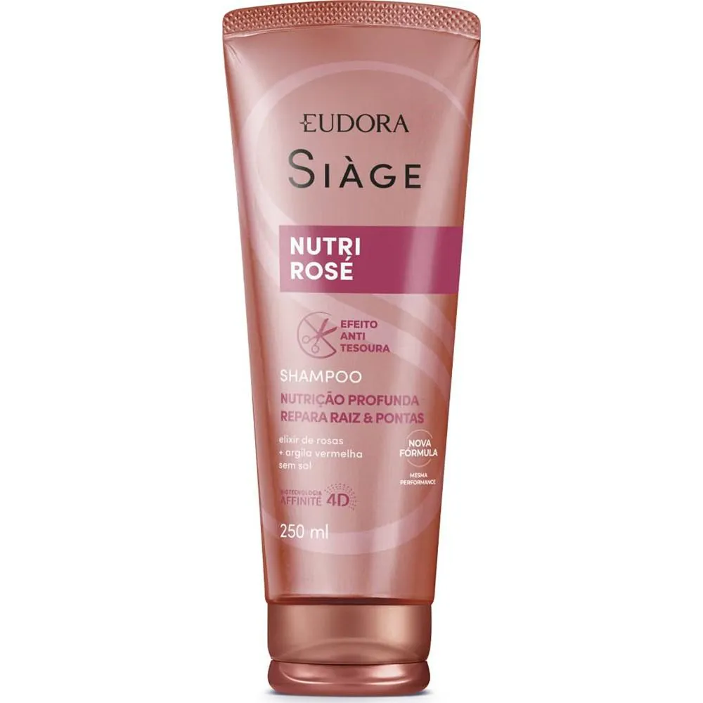 SHAMPOO EUDORA NUTRIçãO NUTRI ROSE SIAGE 250ML