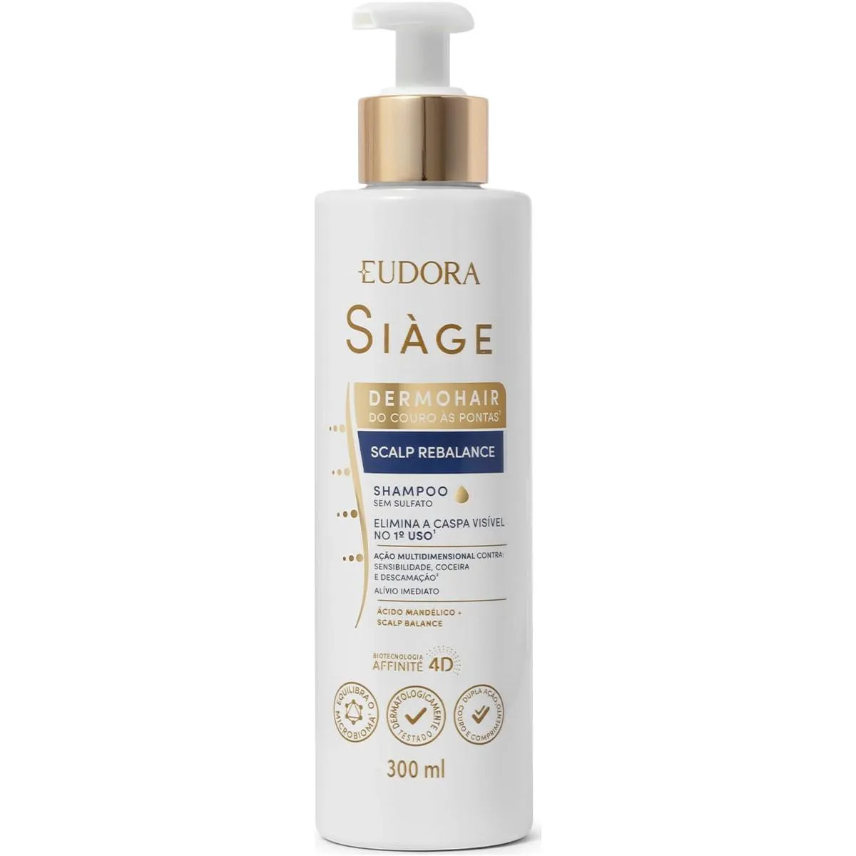 SHAMPOO ANTICASPA SIàGE DERMO HAIR SCALP REBALANCE 300ML EUDORA