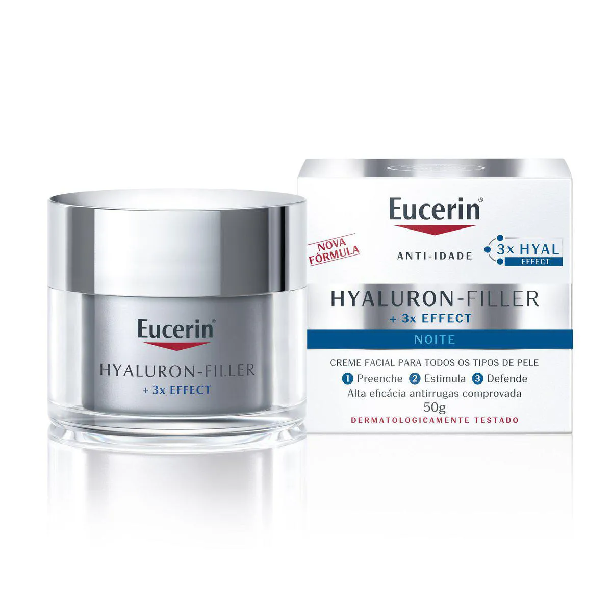 Creme Facial Antirugas Eucerin Hy-fi 3x Effect Noite 50g