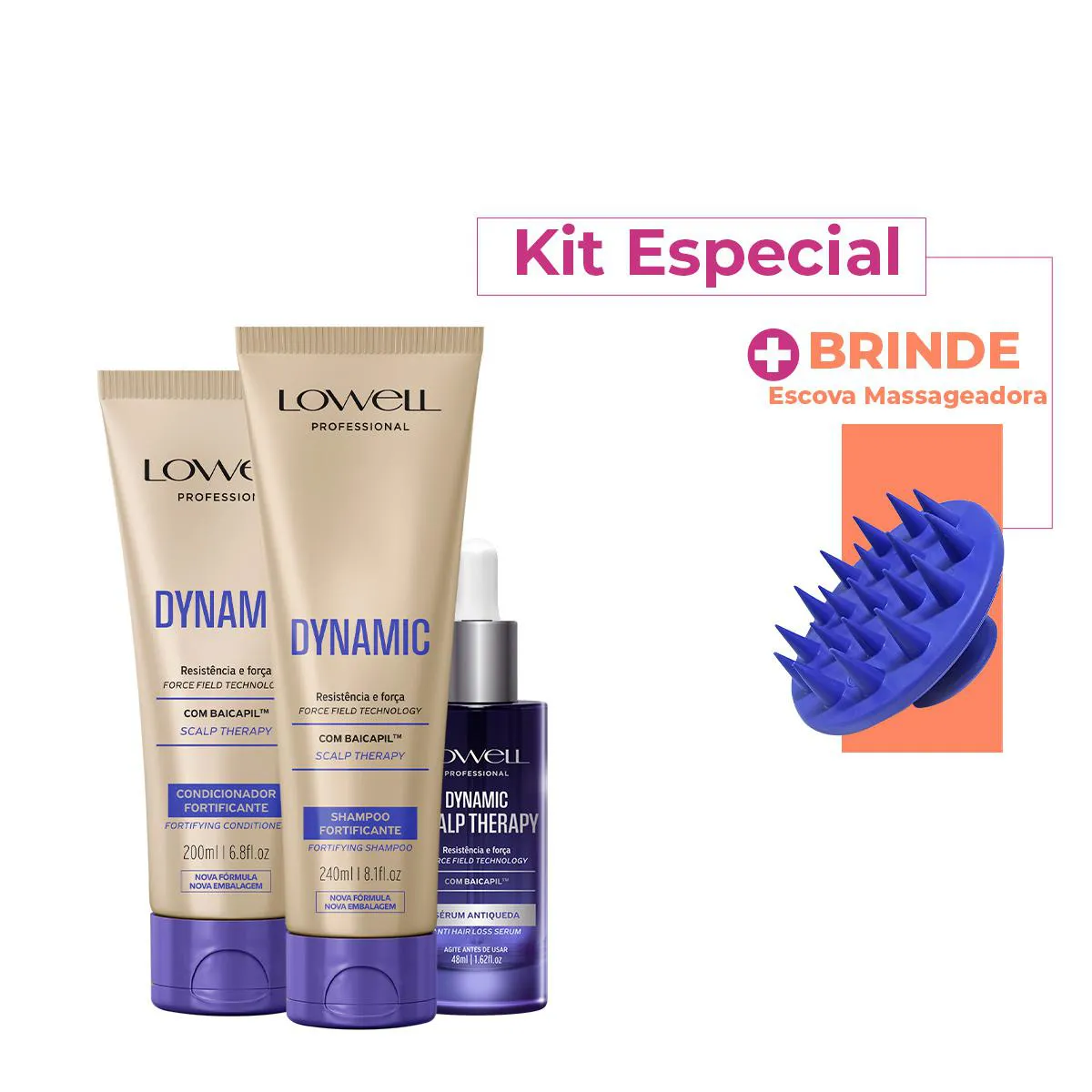 LOWELL DYNAMIC KIT SCALP THERAPY DUO SéRUM (3 PRODUTOS)