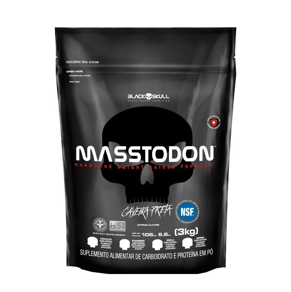 MASSTODON REFIL (3KG) - SABOR: BANANA