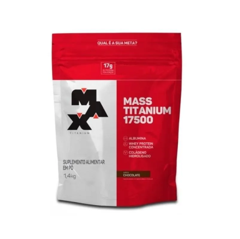 MASS TITANIUM 17500 (1,4KG) - SABOR: CHOCOLATE