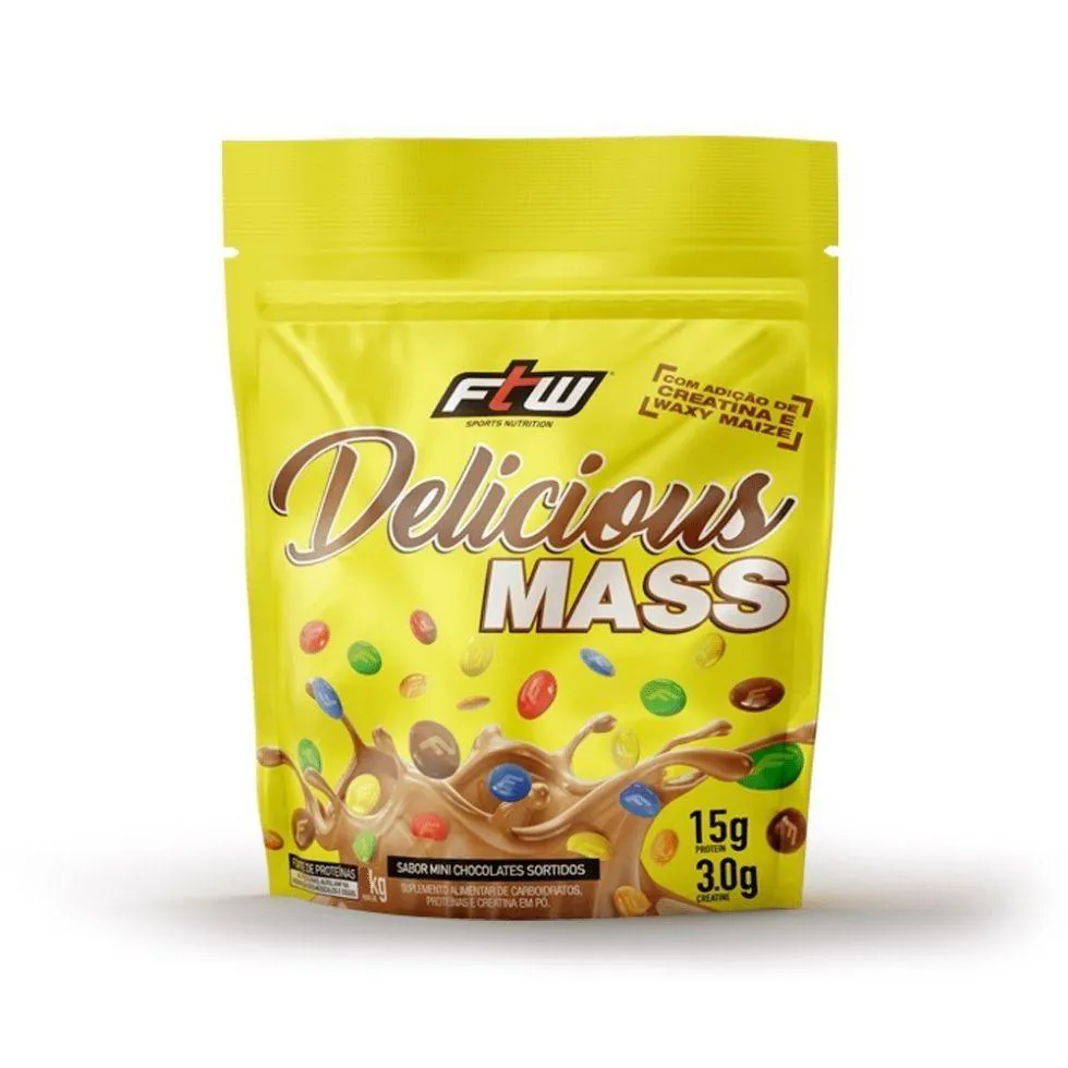 DELICIOUS MASS (1,4KG) - SABOR: MINI CHOCOLATES SORTIDOS