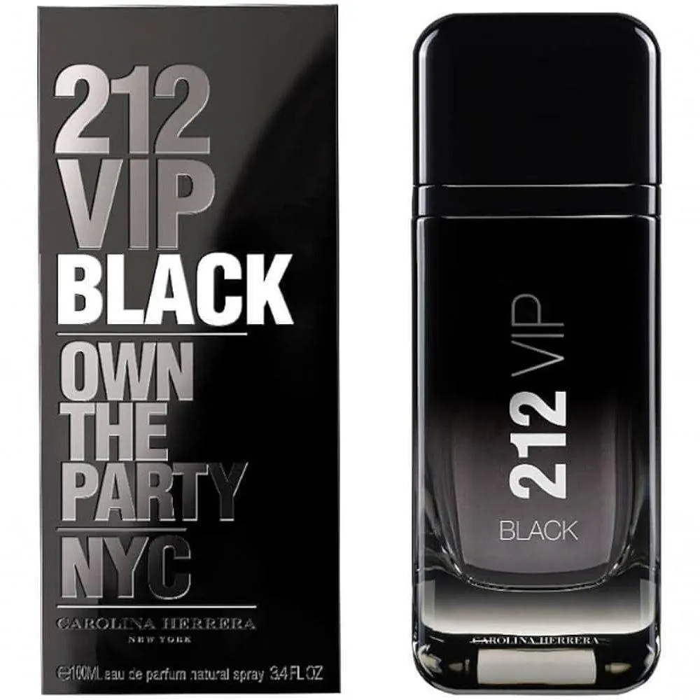 212 VIP BLACK EAU DE PARFUM - PERFUME MASCULINO CAROLINA HERRERA TAMANHO 200ML