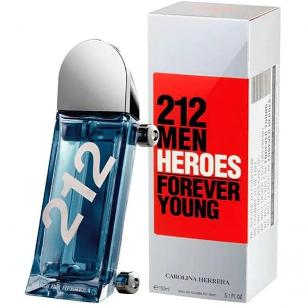 212 HEROES FOREVER YOUNG EAU DE TOILETTE - PERFUME MASCULINO CAROLINA HERRERA TAMANHO 50ML